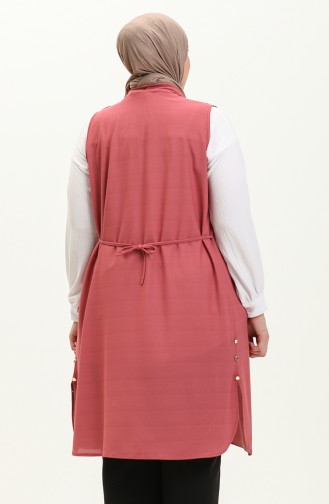 Dusty Rose Waistcoats 4804.GÜL KURUSU