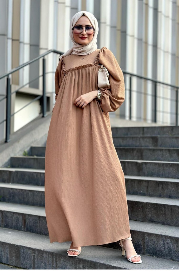 Mink Hijab Dress 1596 Sefamerve