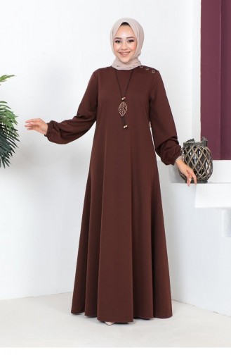 Braun Hijab Kleider 2041MG.KHV