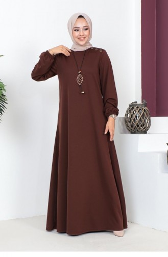 Braun Hijab Kleider 2041MG.KHV