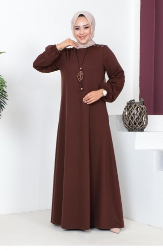 Braun Hijab Kleider 2041MG.KHV