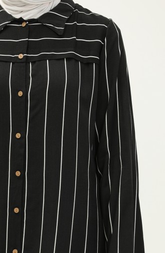 Striped Two Piece Suit 0112A-02 Black 0112A-02