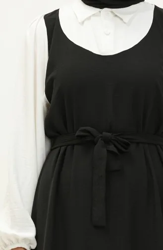 Robe Style Ensemble Tissu Aerobin 0203-01 Noir Blanc 0203-01