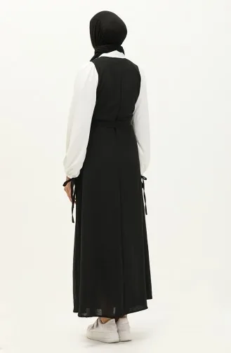 Robe Style Ensemble Tissu Aerobin 0203-01 Noir Blanc 0203-01