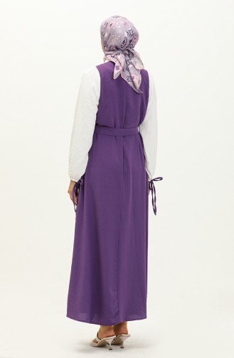 Aerobin Suit Look Dress 0203-03 Purple white 0203-03
