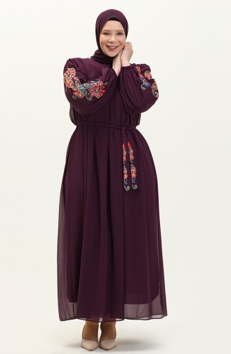 Purple İslamitische Jurk 24Y8889-01