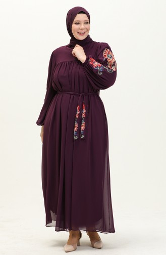 Purple İslamitische Jurk 24Y8889-01