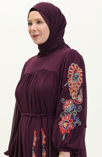 Purple İslamitische Jurk 24Y8889-01