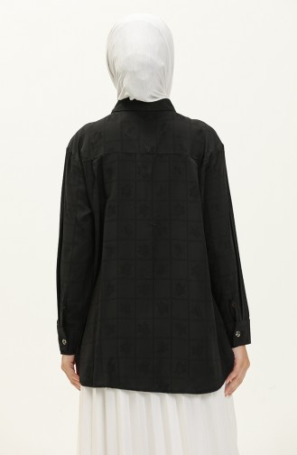 Black Overhemdblouse 14585