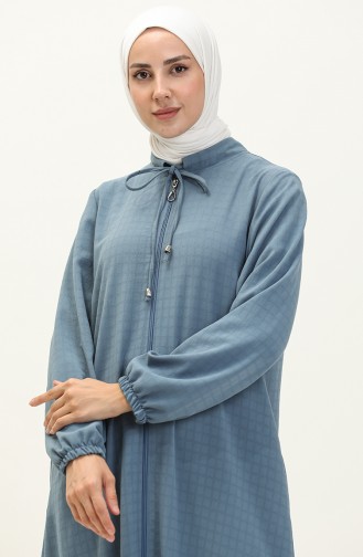 Übergröße Cape mit Reißverschluss 4100-01 Blau 4100-01