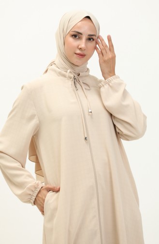 Übergröße Cape mit Reißverschluss 4100-05 Beige 4100-05