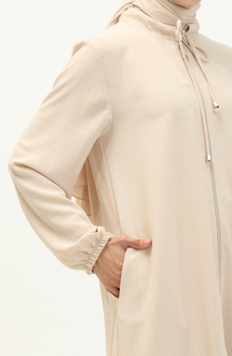 Übergröße Cape mit Reißverschluss 4100-05 Beige 4100-05