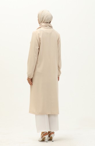 Übergröße Cape mit Reißverschluss 4100-05 Beige 4100-05