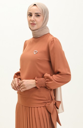 Krawatten-Bluse-Rock-Doppelset 2046-03 Taba 2046-03