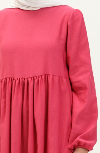 Gerafftes Kleid 1886-02 Rosa 1886-02