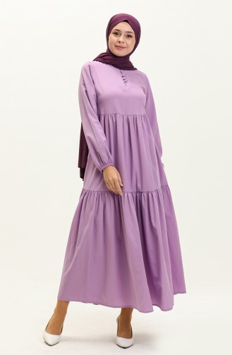 Gerafftes Kleid 401566-01 Flieder 401566-01