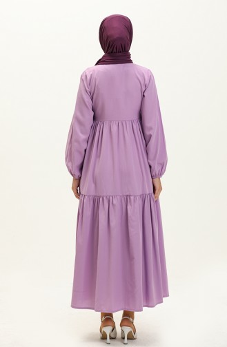 Gerafftes Kleid 401566-01 Flieder 401566-01