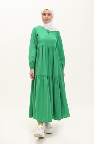 Robe Plissée 401566-06 Vert emeraude 401566-06