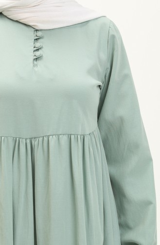 Gerafftes Kleid 401566-08 Grün 401566-08