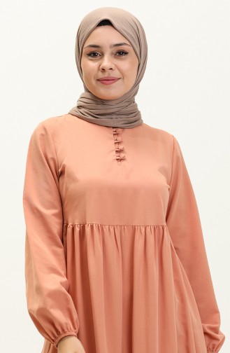 Shirred Dress 401566-09 Onion Skin 401566-09