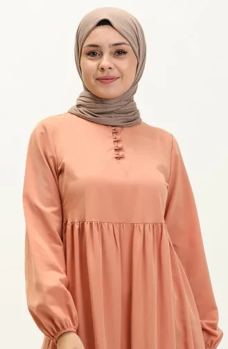 فستان مطوي 401566-09 بصلي 401566-09