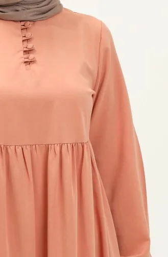 فستان مطوي 401566-09 بصلي 401566-09