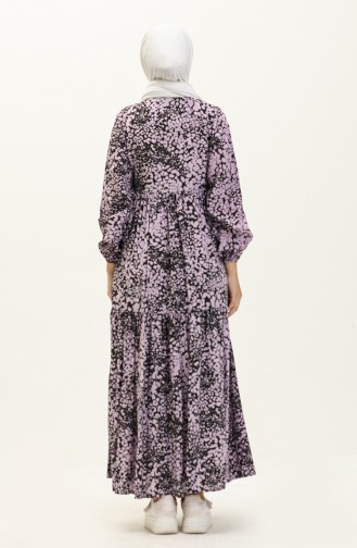 Lilac İslamitische Jurk 70156A-01