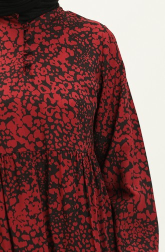 Claret red İslamitische Jurk 70156A-04
