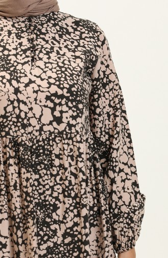 Beige İslamitische Jurk 70156A-06