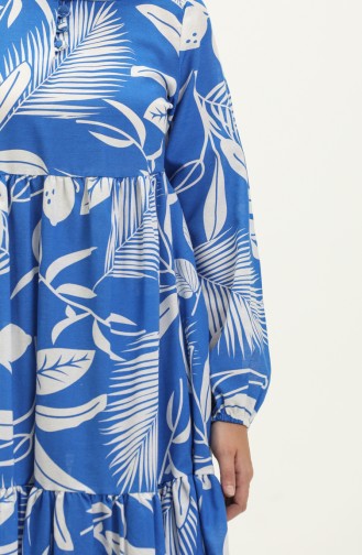 Robe Plissée Terikoton 70156C-01 Bleu Roi 70156C-01