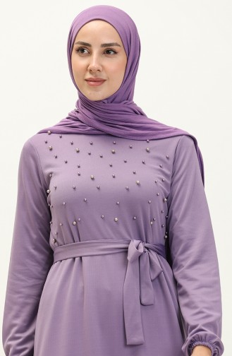 Perlenkleid mit Gürtel 1730-01 Flieder 1730-01