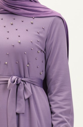 Perlenkleid mit Gürtel 1730-01 Flieder 1730-01