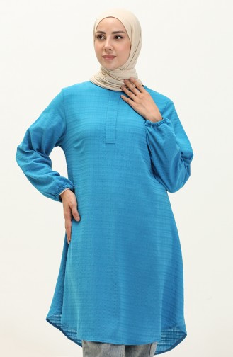 Önü Patlı Tunik 1885-05 Mavi