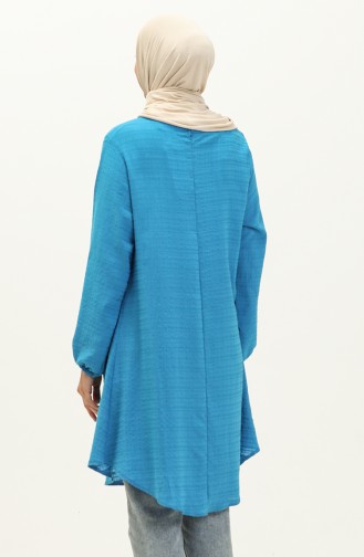 Önü Patlı Tunik 1885-05 Mavi