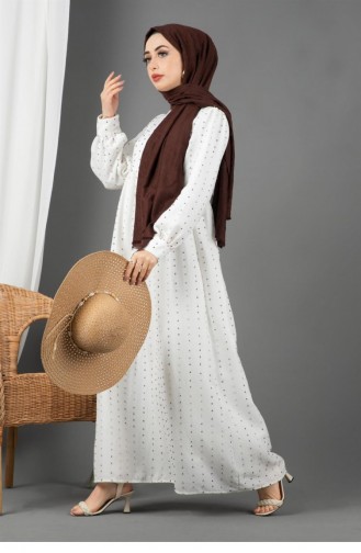 Weiß Hijab Kleider 1563