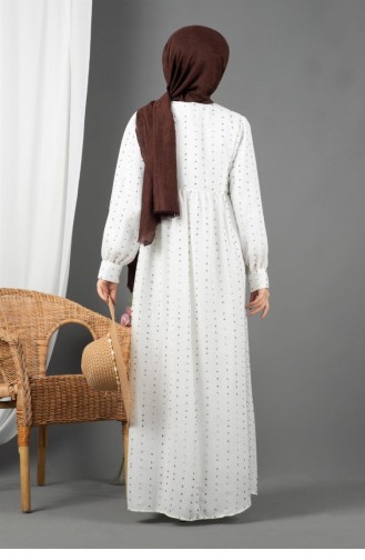 Weiß Hijab Kleider 1563