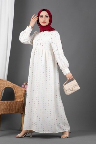 Weiß Hijab Kleider 1564