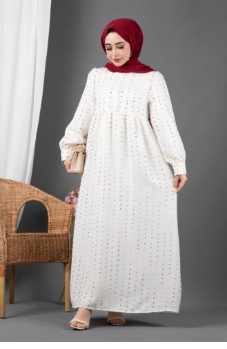 Weiß Hijab Kleider 1564