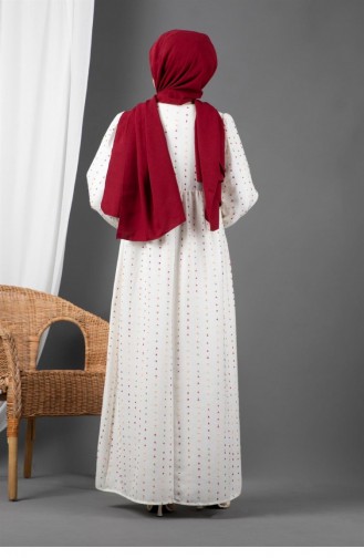 Weiß Hijab Kleider 1564