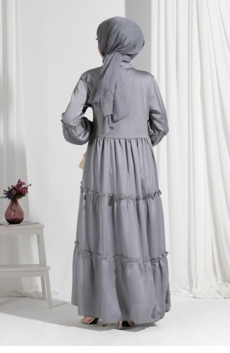 Gray Hijab Dress 1646