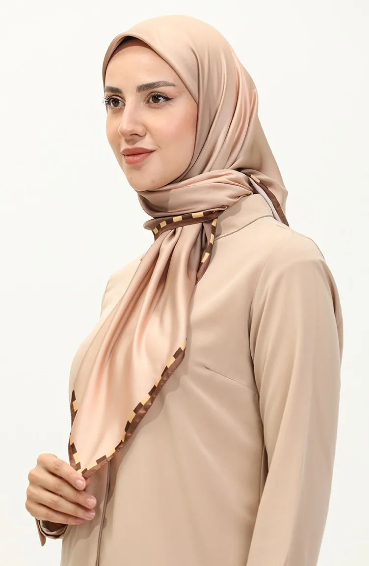 Écharpe Unie Karaca 81016-13 Vison Brun 81016-13