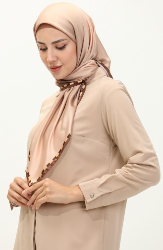 Karaca Plain Rayon Scarf 81016-13 Mink Brown 81016-13