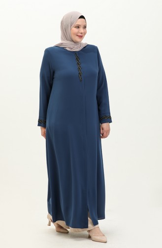 Übergroße Abaya aus Stein 6126-01 Indigo 6126-01