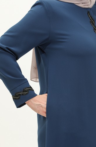 Übergroße Abaya aus Stein 6126-01 Indigo 6126-01