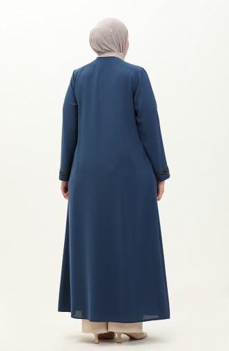 Übergroße Abaya aus Stein 6126-01 Indigo 6126-01