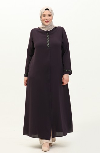 Übergröße Stein Abaya 6126-05 Lila 6126-05