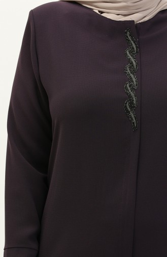 Übergröße Stein Abaya 6126-05 Lila 6126-05