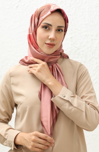 Karaca Patterned Rayon Scarf 81010-13 Pink Powder 81010-13