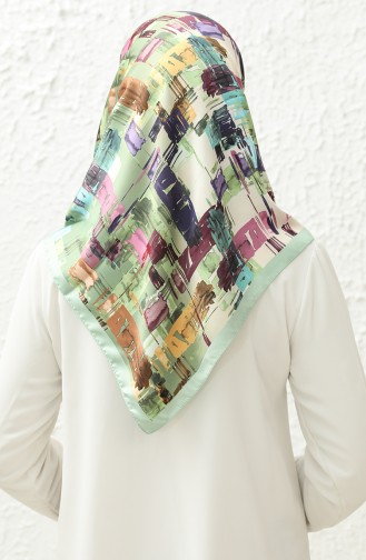 Karaca Patterned Rayon Scarf 81011-01 Aqua Green Green 81011-01