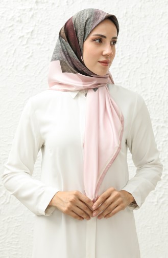 Karaca Patterned Rayon Scarf 81014-04 Powder Cream 81014-04